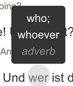 German Stories dynamic dialogs