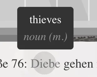 German Stories dynamic dialogs